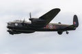 Avro Lancaster performs at the 2015 Thunder Over Michigan Airshow Royalty Free Stock Photo