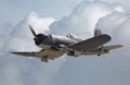 Vought F4U Corsair Passing Through Storm Clouds