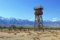 Manzanar National Historic Site, Watchtower of Japanese Internment Camp, California, USA Royalty Free Stock Photo