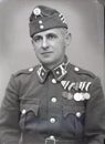 World War II. / Horthy era Hungarian Soldier, Horthy era Hungarian officer Royalty Free Stock Photo