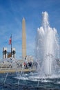 World War II Memorial and Washington Monument Royalty Free Stock Photo