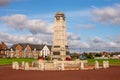 World War II memorial in Whitley Bay beach near Newcastle, England