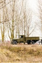 ZIS-5 Soviet military truck in the field