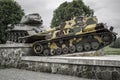 World war II tank monument in Svidnik, Slovakia