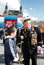 World War II veteran of Navy in uniform