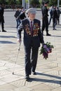 World war II Vetrans arrive at Chisinau memorial