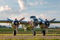 World War II vintage North American B-25 Mitchell Bomber aircraft operated by The Flying Bulls collection