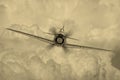 World War 2 Japanese aircraft Royalty Free Stock Photo