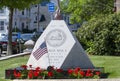 War memorial monument in Peabody, Massachusetts, USA