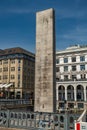 World War Memorial in Hamburg - CITY OF HAMBURG, GERMANY - MAY 10, 2021