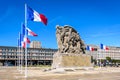 World war memorial in Le Havre, France Royalty Free Stock Photo