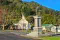 World War 1 memorial and old church, Te Aroha, New Zealand