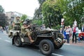 World war 2 vehicles drive by 16 Royalty Free Stock Photo