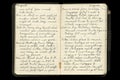 World War One Soldier's Diary Pages Royalty Free Stock Photo