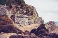 World war two bunker on the coast of Devon, England