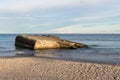 World war two bunker in the water at Grenen in Skagen, Denmark Royalty Free Stock Photo