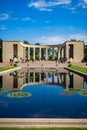 World War Two D-day memorial in the Normandy American Cemetery at Colleville-sur-Mer Royalty Free Stock Photo