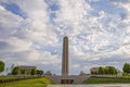 World war two memorial,Kansas city buildings,blue sky Royalty Free Stock Photo