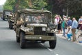 World war 2 vehicles drive by Royalty Free Stock Photo