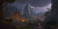 World of Warcraft MMORPG fantasy exploration Hyper-realis generative AI