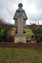 World Wars memorial written with Fraktur caligraphic hand in former village Ujezd in Sudetenland Royalty Free Stock Photo