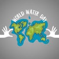 World water day background design. Vector illustration Royalty Free Stock Photo