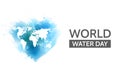 World Water Day banner. Save the water - ecology concept background. Vector illustration Royalty Free Stock Photo