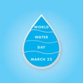 World Water Day graphic resources with river accent