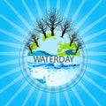 World water day illustration design