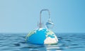 World water day, saving water quality campaign and environmental Royalty Free Stock Photo