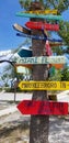 World Wayfinding signs at Bahia Honda park