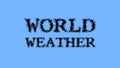 World Weather smoke text effect sky isolated background