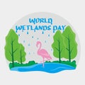 world wetlands day illustration