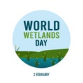 World Wetlands Day Vector Illustration Royalty Free Stock Photo