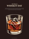 World Whiskey Day background Royalty Free Stock Photo