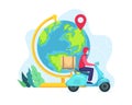 World wide delivery concept Royalty Free Stock Photo