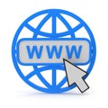 World Wide Web Icon Royalty Free Stock Photo