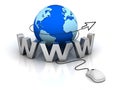 World wide web internet concept Royalty Free Stock Photo