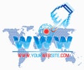 World wide web template Royalty Free Stock Photo