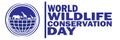 World Wildlife Conservation Day Vector illustration Royalty Free Stock Photo