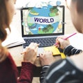 World Worldwide Society Global Community Connection Concept Royalty Free Stock Photo