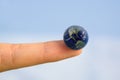 World at your Fingertip Royalty Free Stock Photo