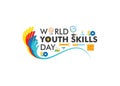 World youth skills day poster or banner design