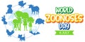 World zoonoses day banner design Royalty Free Stock Photo