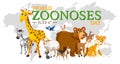 World zoonoses day banner design Royalty Free Stock Photo