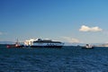 WORLDCHAMPION JET Passenger - RoRo ship - Piraeus, Greece. Royalty Free Stock Photo