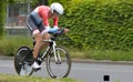 Bicyclist in competition of Tour de France 2015 which was held in Switzerland Royalty Free Stock Photo