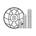 World Currency Icon Royalty Free Stock Photo