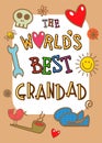 Worlds Best Grandad Card Royalty Free Stock Photo