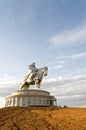 Worlds biggest statue of Chinghiskhan Royalty Free Stock Photo